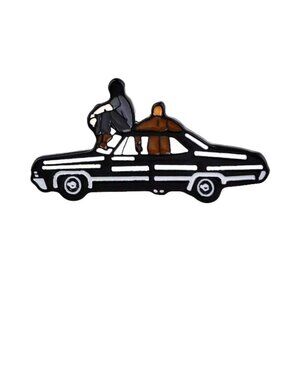 SUPERNATURAL1967 IMPALA SAM & DEAN W/BABY ENAMEL PIN LAPEL PIN BROOCH NWT